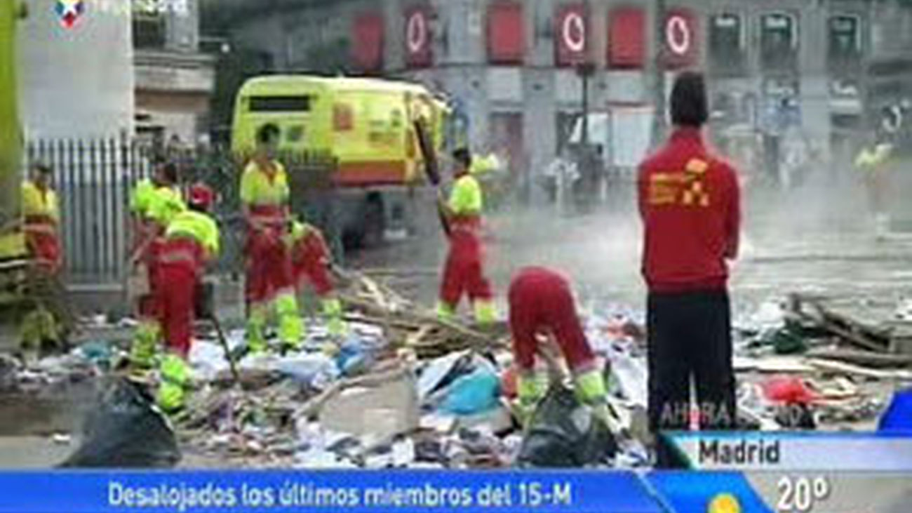 Desalojo de los últimos acampados