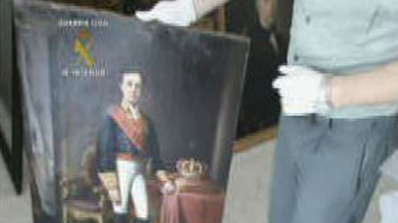 La Guardia Civil recupera siete cuadros robados de Madrazo y detiene a siete personas