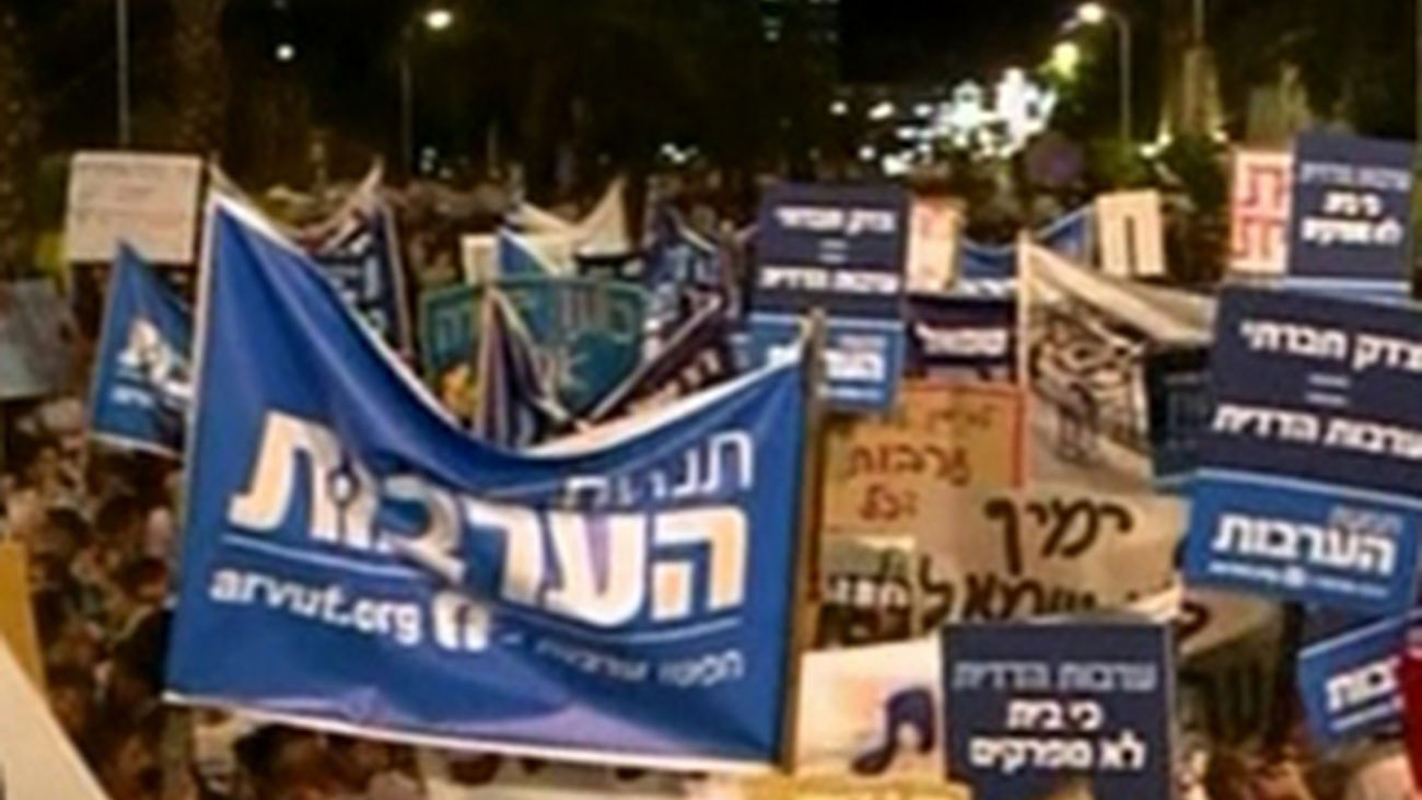 manifestación en Israel