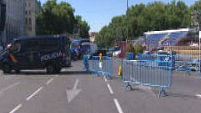 Continúan este miércoles los cortes en el eje Prado-Recoletos y la calle Alcalá por la JMJ