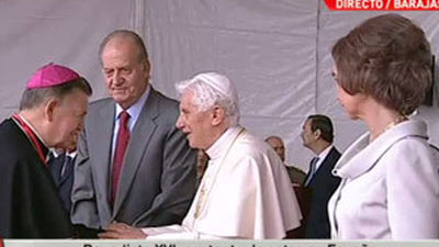 Llegada del Papa a Madrid