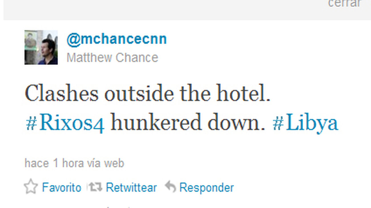 Empeora la situación de los periodistas retenidos en un hotel de Trípoli por las fuerzas de Gadafi