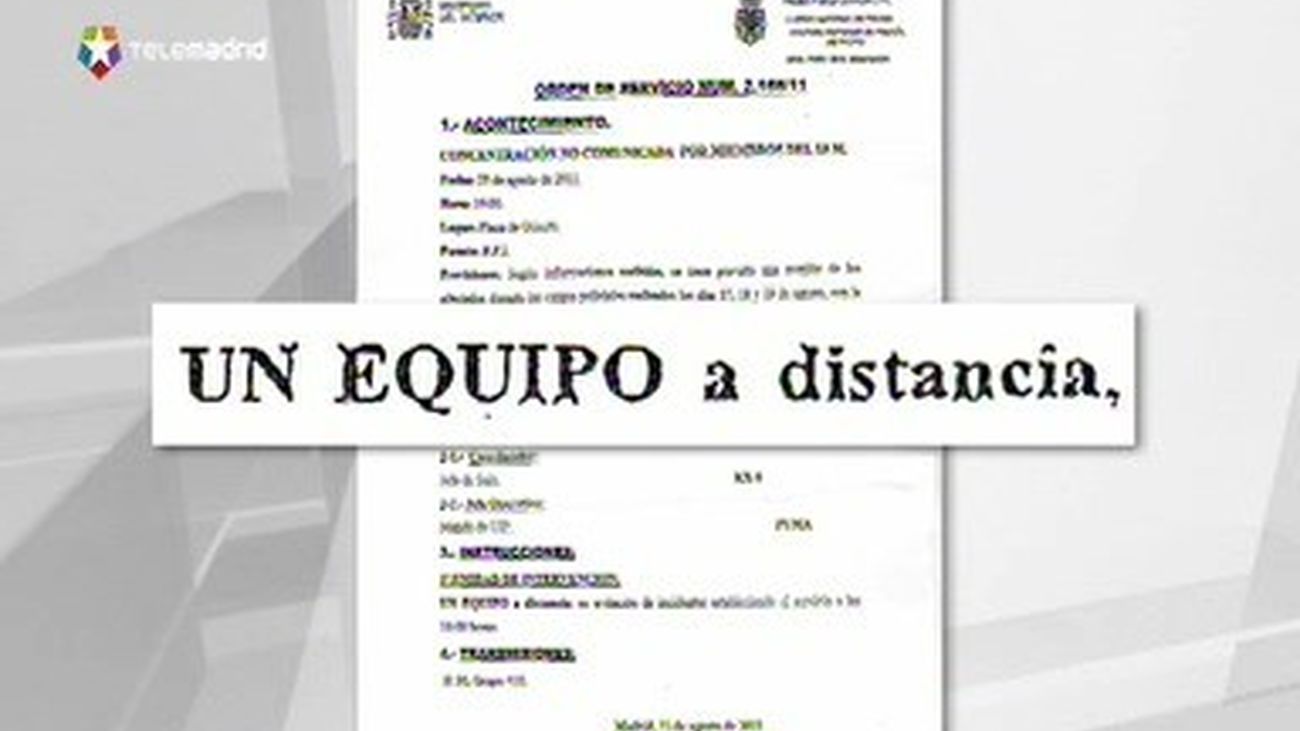 La Policía recibe órdenes de estar 'a distancia' de los indignados