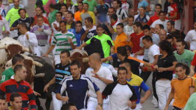Siete contusionados  leves en el tercer encierro de las fiestas de San Sebastián de los Reyes