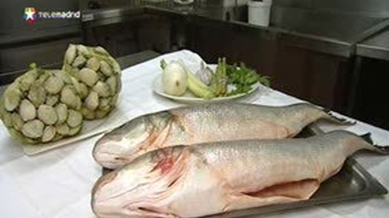 Receta de lubina con almejas