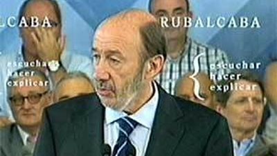 Rubalcaba propondrá el cierre de las nucleares y un modelo de sanidad con financiaciàn estable