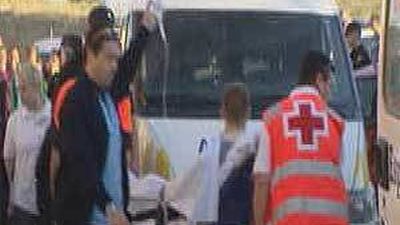 El primer encierro de las fiestas de  la localidad se salda con dos heridos por asta de toro