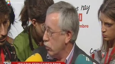 Toxo pide a Zapatero que modifique la reforma  laboral como un último "servicio a España"