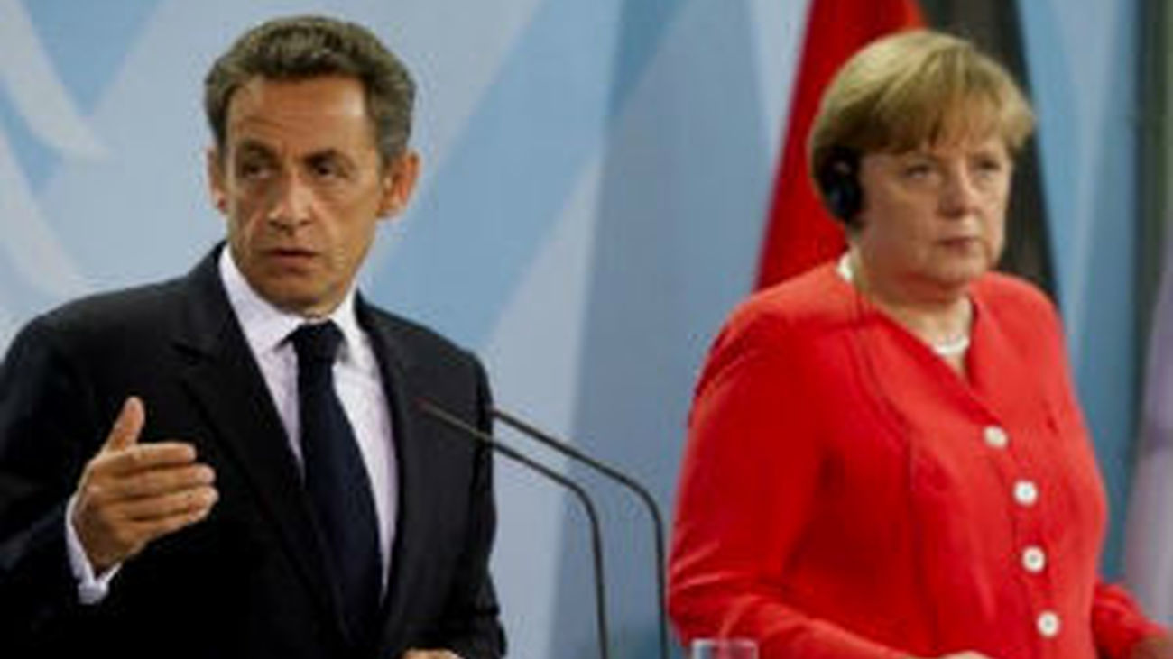 Merkel y Sarkozy pactan  la recapitalización de la banca   Coinciden