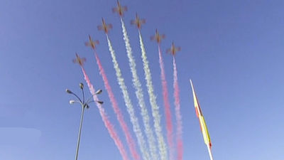 ¿Ruidos de aviones en Madrid? Tranquilos, son los ensayos aéreos de cara al 12 de octubre