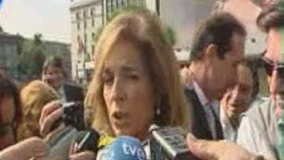 Ana Botella: "Ruiz-Gallardón va a defender muy bien los intereses de los madrileños"