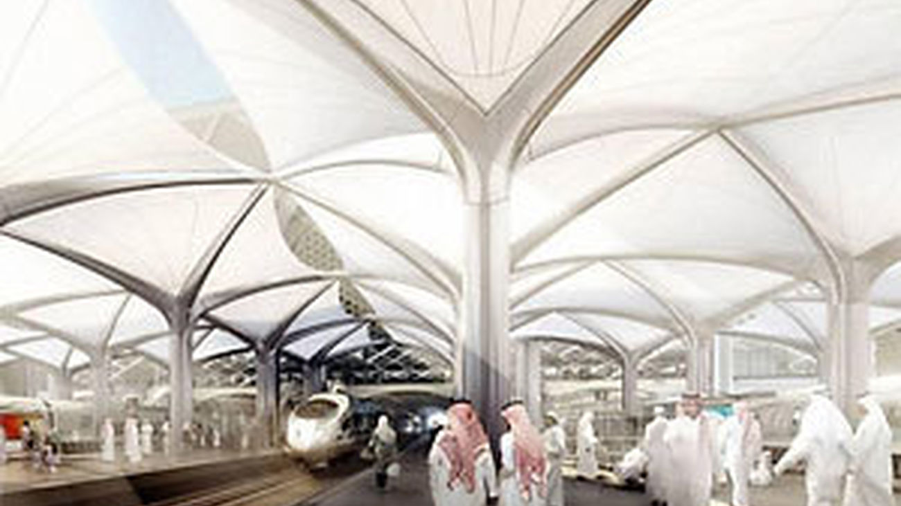 Imagen del proyecto de alta velocidad en Arabia Saudí