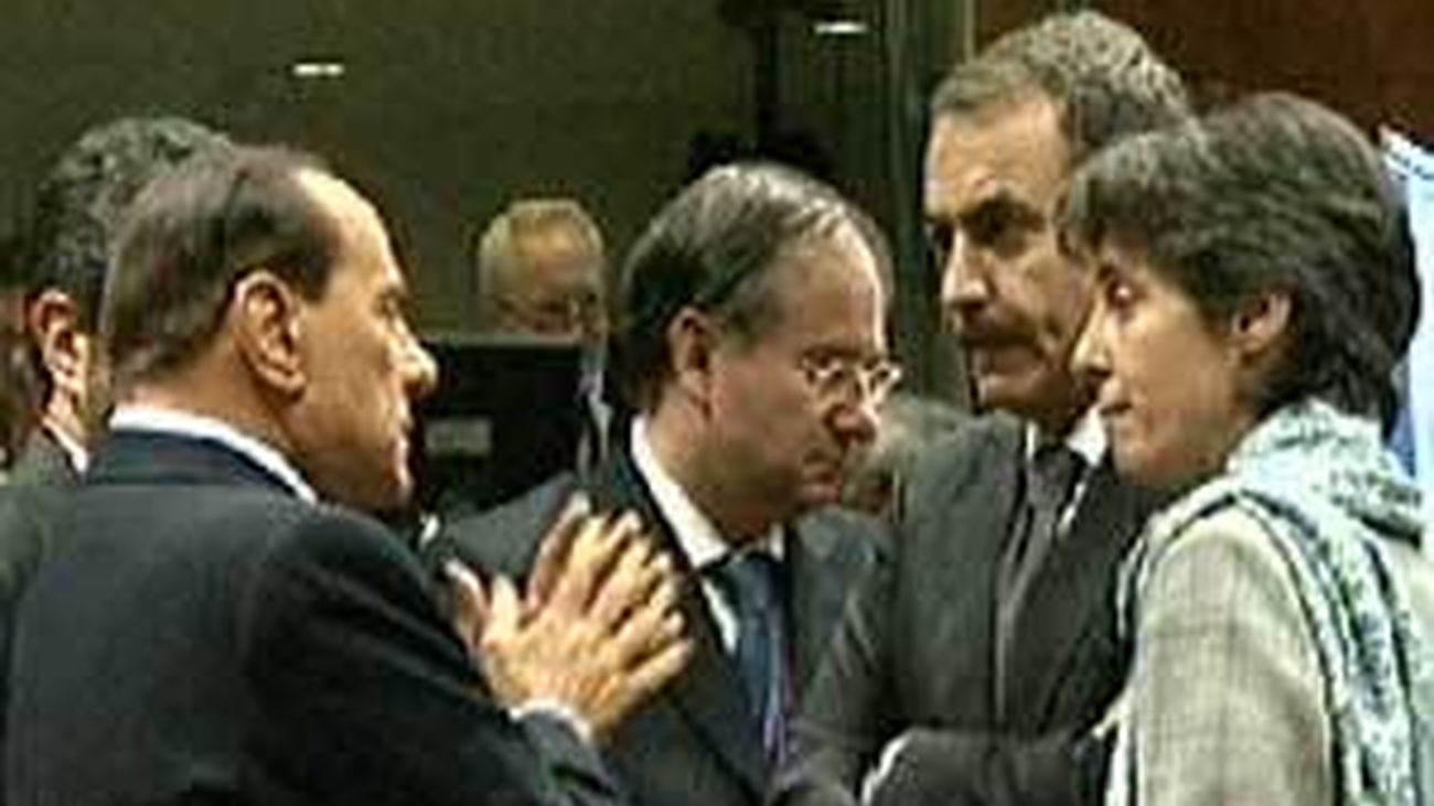 Zapatero con Berlusconi