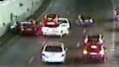 Detenidas 5 personas que agredieron a los  ocupantes de un vehículo en la M-30