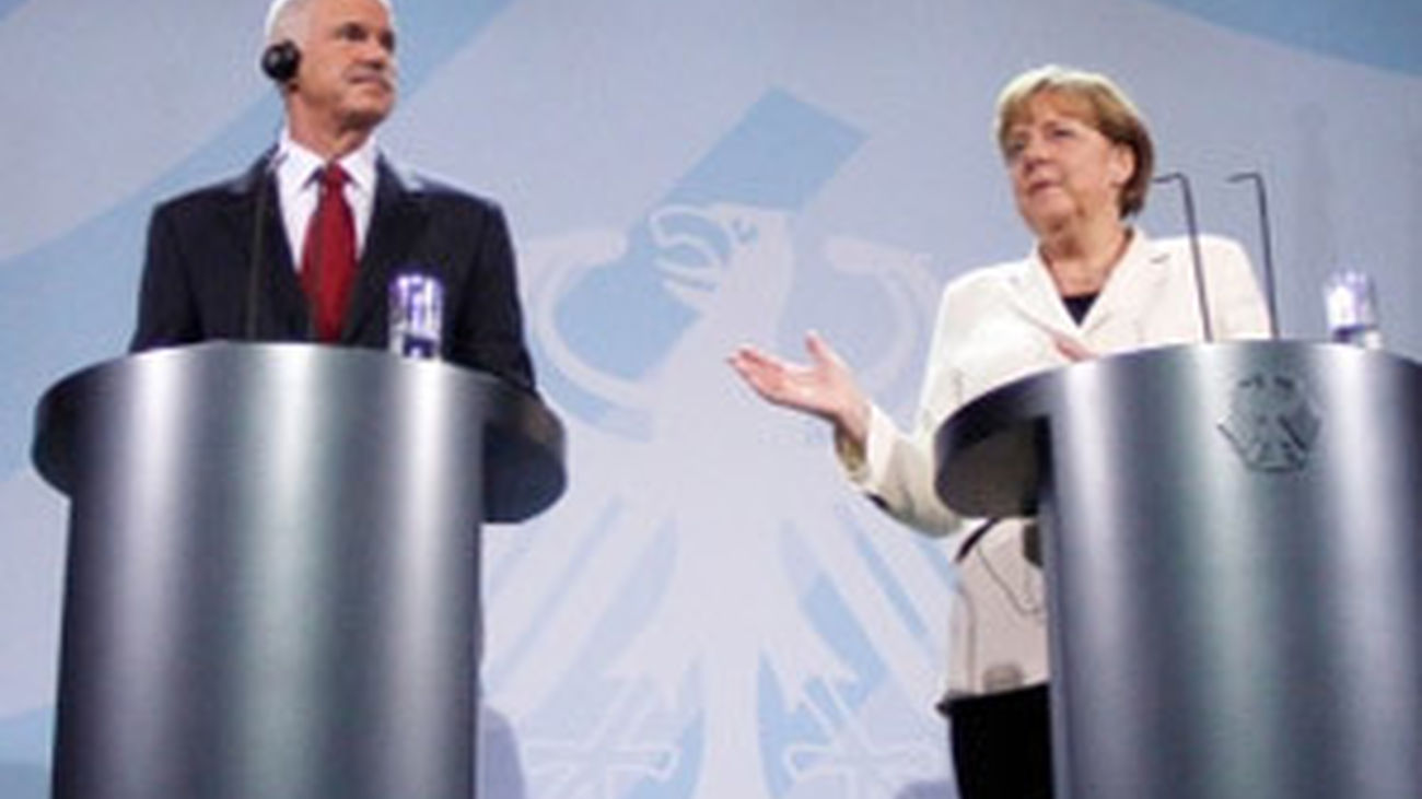 Merkel y Papandreu