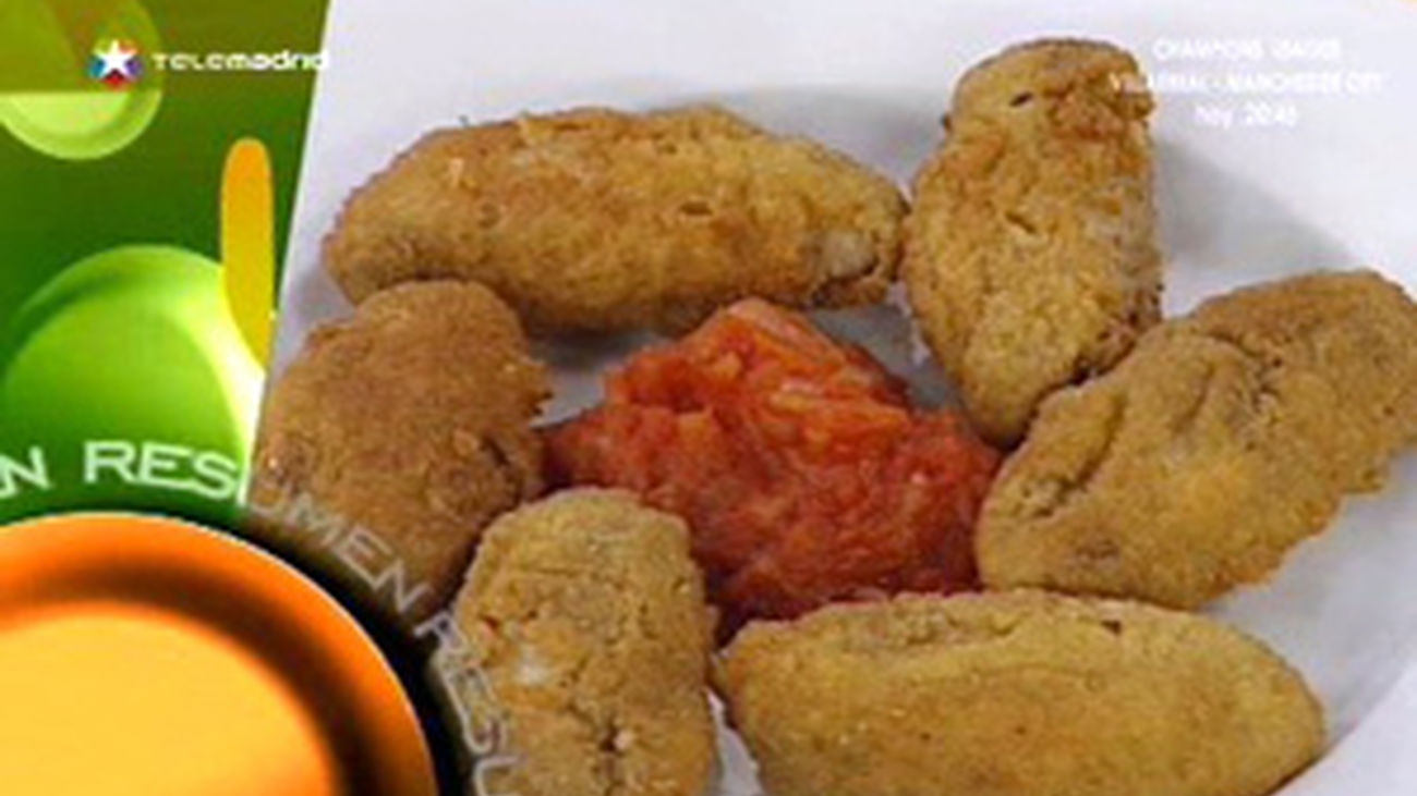 Alitas de pollo empanadas