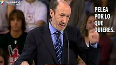 Rubalcaba: "si nuestros  votos se quedan en casa la izquierda tiene un problema"