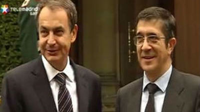 Zapatero respalda orientar la política penitenciaria y acercar presos, según el plan del lehendakari