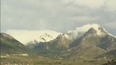 Primeras nevadas en Navacerrada con casi 10 centímetros de espesor
