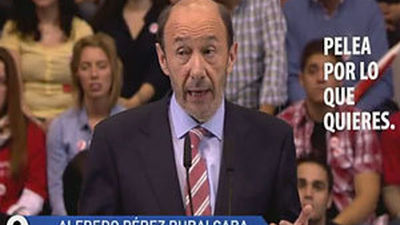 Rubalcaba a Rajoy: 'Los males del infierno están en su programa'