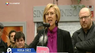 Díez dice que UPyD "no se arruga ante nadie" y no se sonroja de ser español