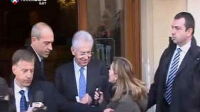 Monti inicia las consultas para formar el Gobierno italiano antes del viernes