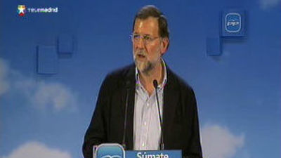 Rajoy: Apoyo masivo para contrarrestar a "los de la prima de riesgo"