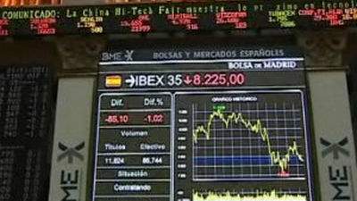 El Ibex se desploma un 3,48% tras la intervención  del Banco de Valencia