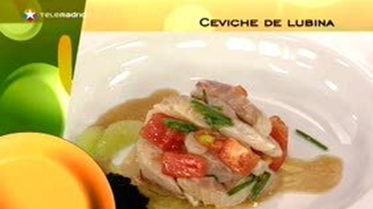 Ceviche de lubina con lima y mujol