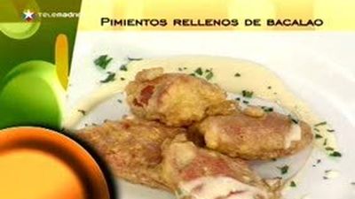 Pimientos de piquillo rellenos de bacalao