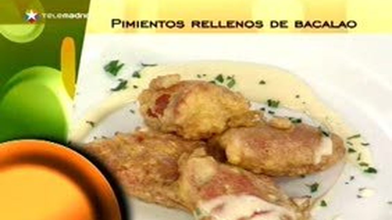 Pimientos de piquillo rellenos de bacalao