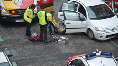 Dos heridos graves tras una persecución policial que acabó en Madrid a tiros