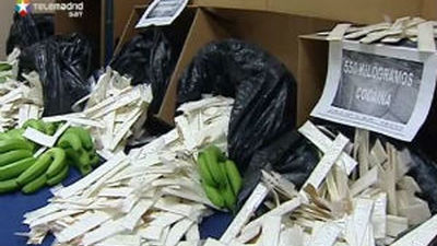 Once detenidos e intervenidos 550 kilos de cocaína en una operación en Madrid y Algeciras