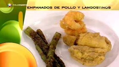 Empanados de pollo y langostinos