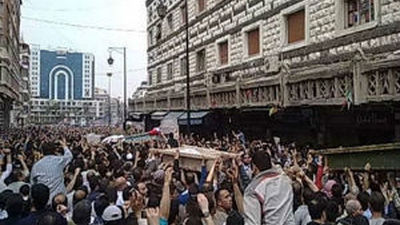 La cifra de muertos por la represión en Siria durante 2011 alcanzó los 5.862