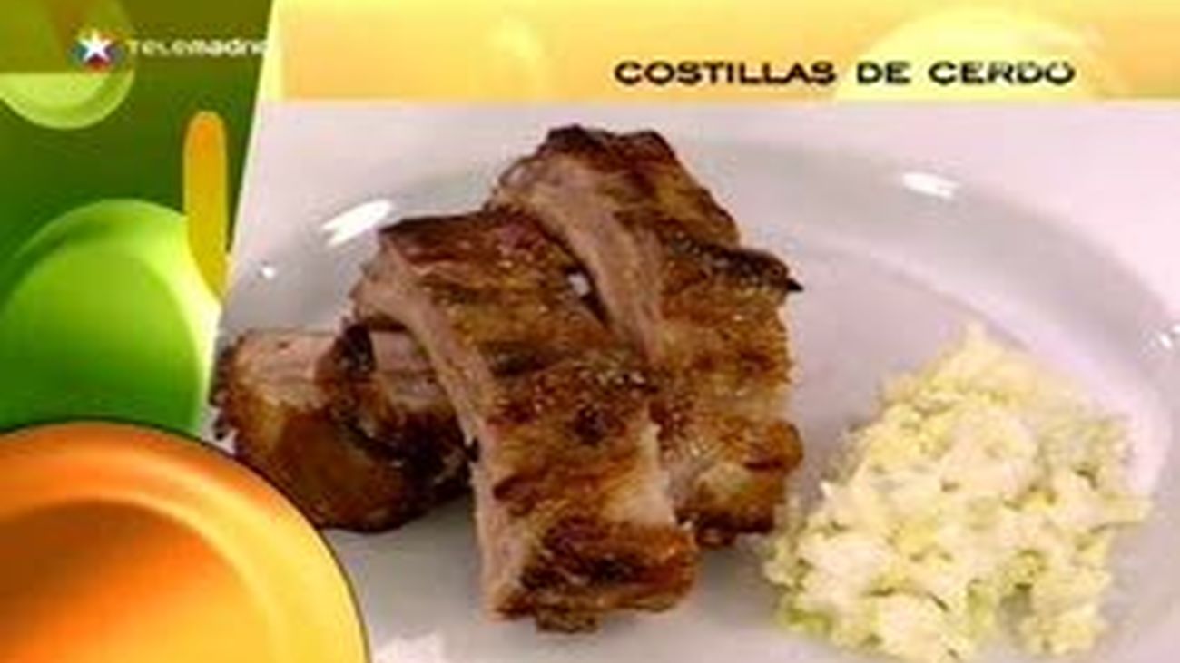 Costillas de cerdo asadas