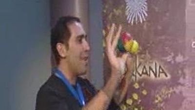 El Circo del sol visita Telemadrid que abre sus puertas a los madrileños