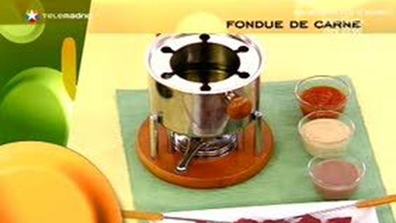 Fondue de carne y salsas