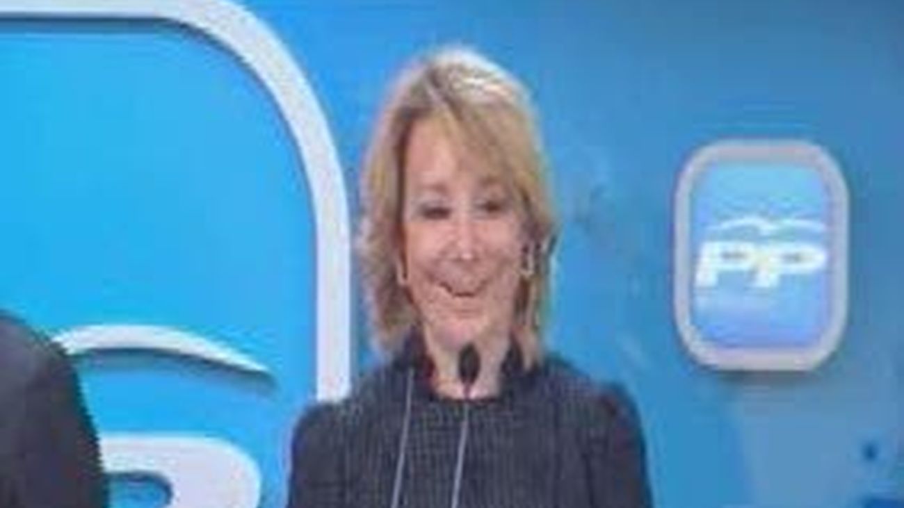 Aguirre: Rajoy traerá oxígeno a Madrid y acabará con la asfixia de Zapatero