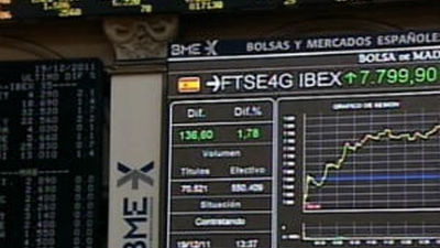 La bolsa española cae hoy 0,71 % por la banca, pero sube 1,74 % en la semana