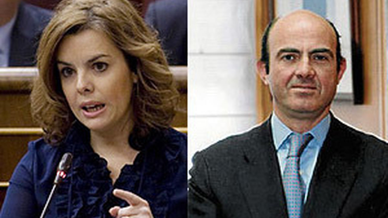 Sáenz de Santamaría vicepresidenta y Luis de Guindos ministro de Economía