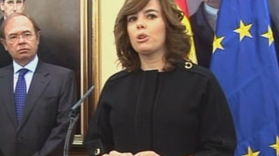 Sáenz Santamaría promete esfuerzo, diálogo y moderación para combatir el paro