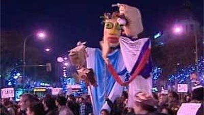 Uno de los 2 detenidos ayer en la "cabalgata de los indignados" pasa a disposición judicial