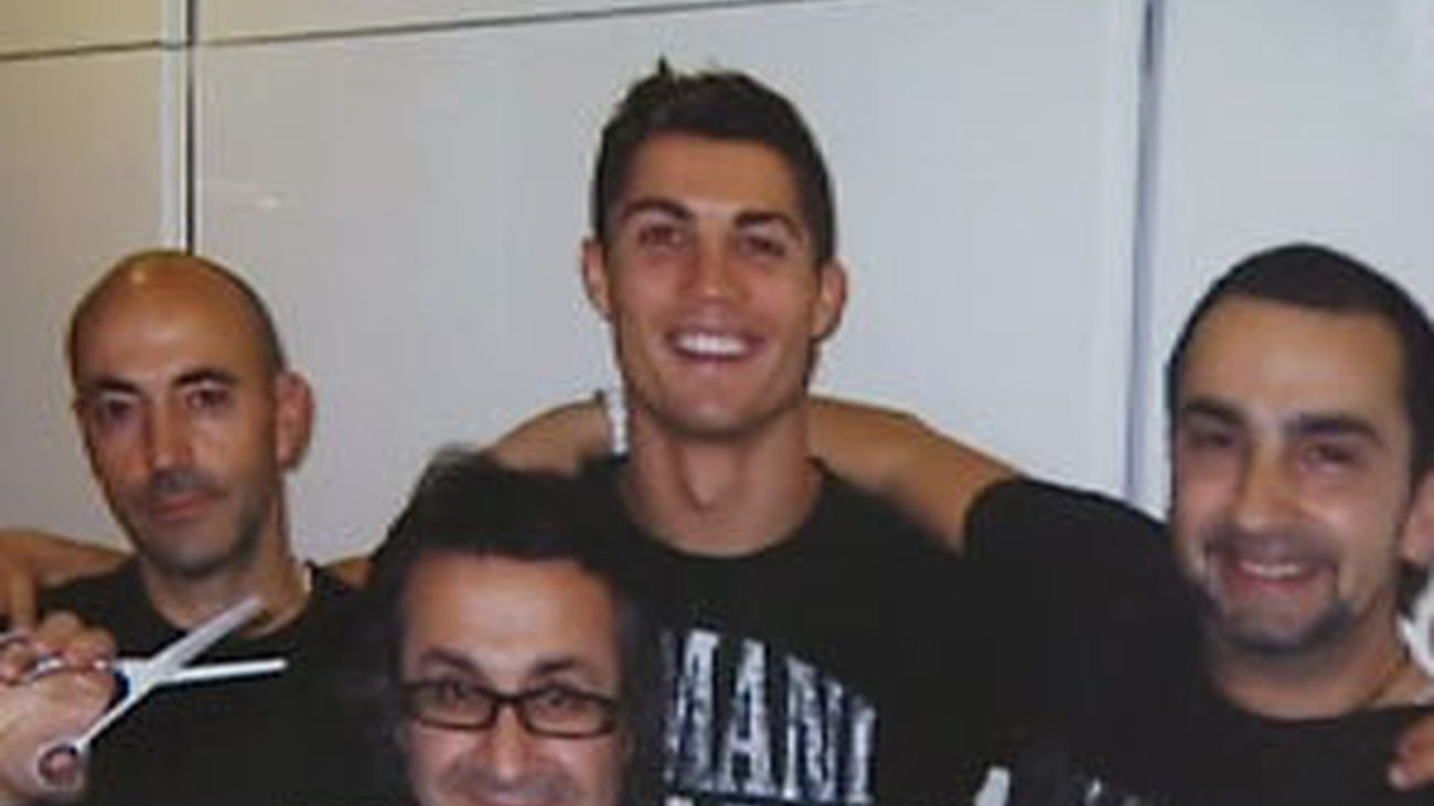 Los peluqueros de CR7