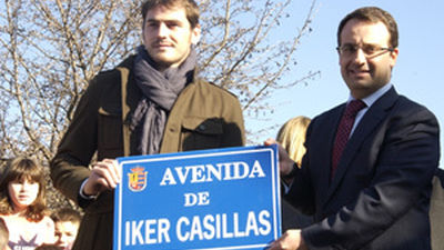 Iker Casillas tiene ya su propia avenida en Móstoles