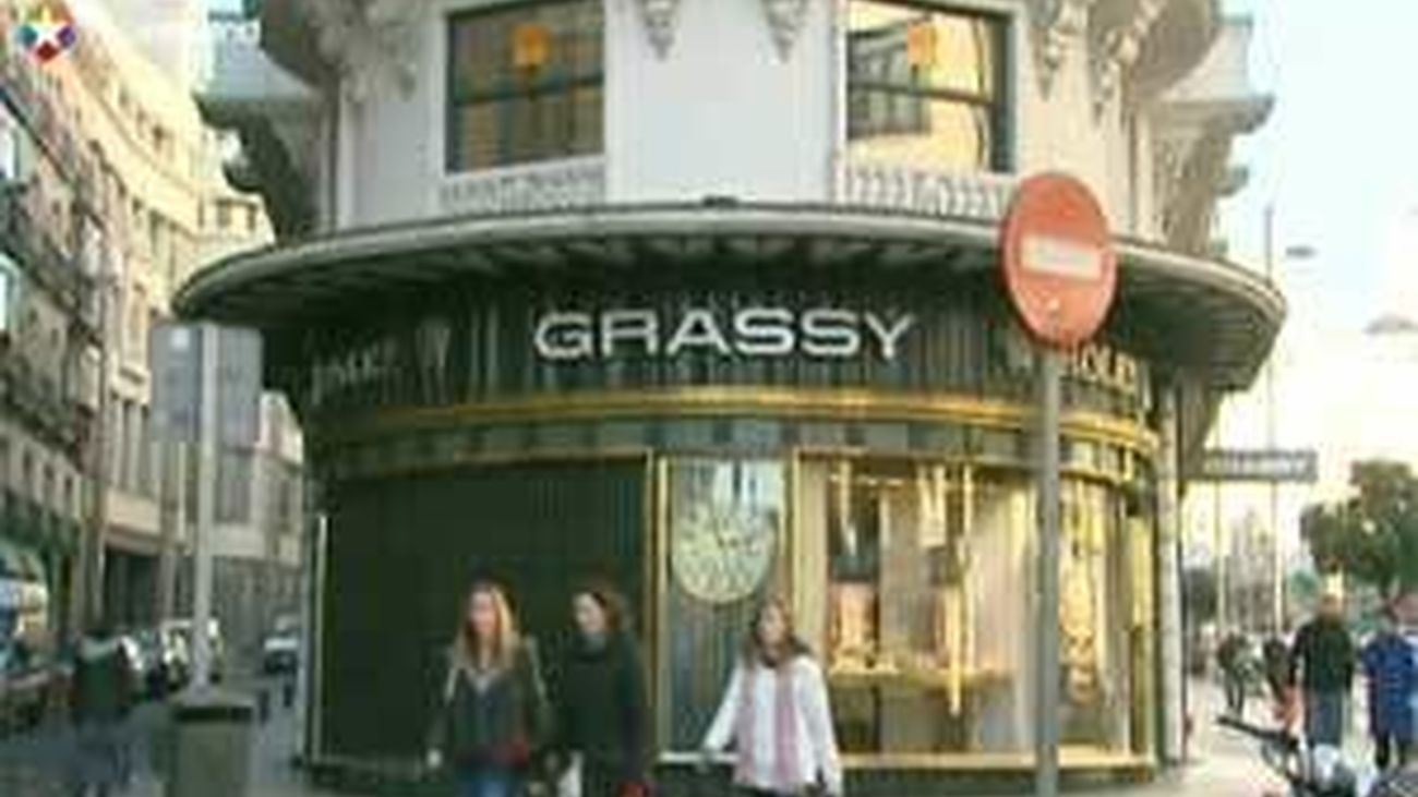 La banda del extintor reaparece con un frustrado alunizaje contra una joyería en plena Gran Via