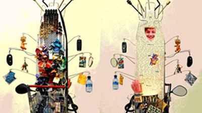 El Cervantes de Tokio se reviste con el reciclaje creativo de Drap-Art