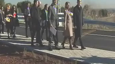 Aravaca estrena una pasarela peatonal sobre las vías de la línea ferroviaria entre Hendaya y Madrid