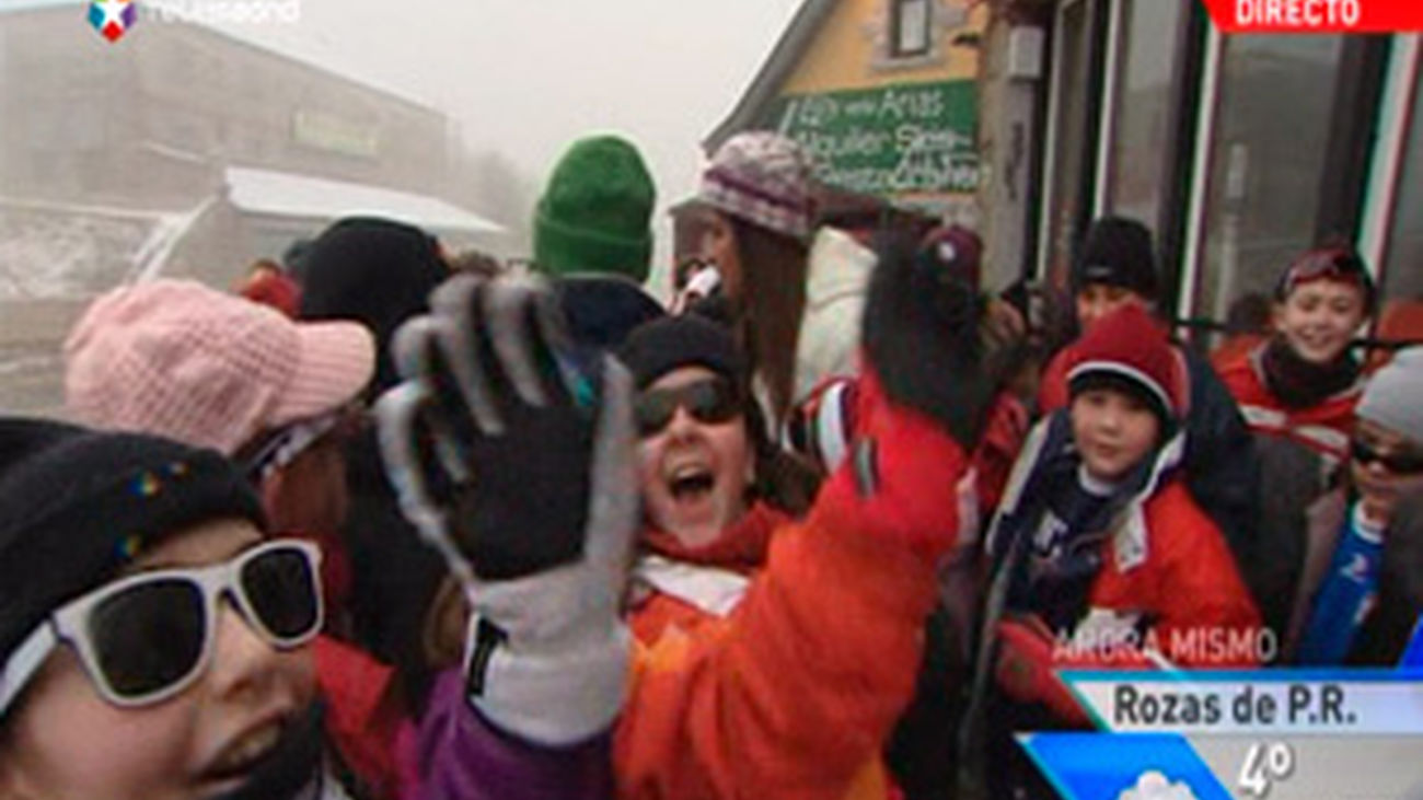 ¡Nieve en la Sierra!