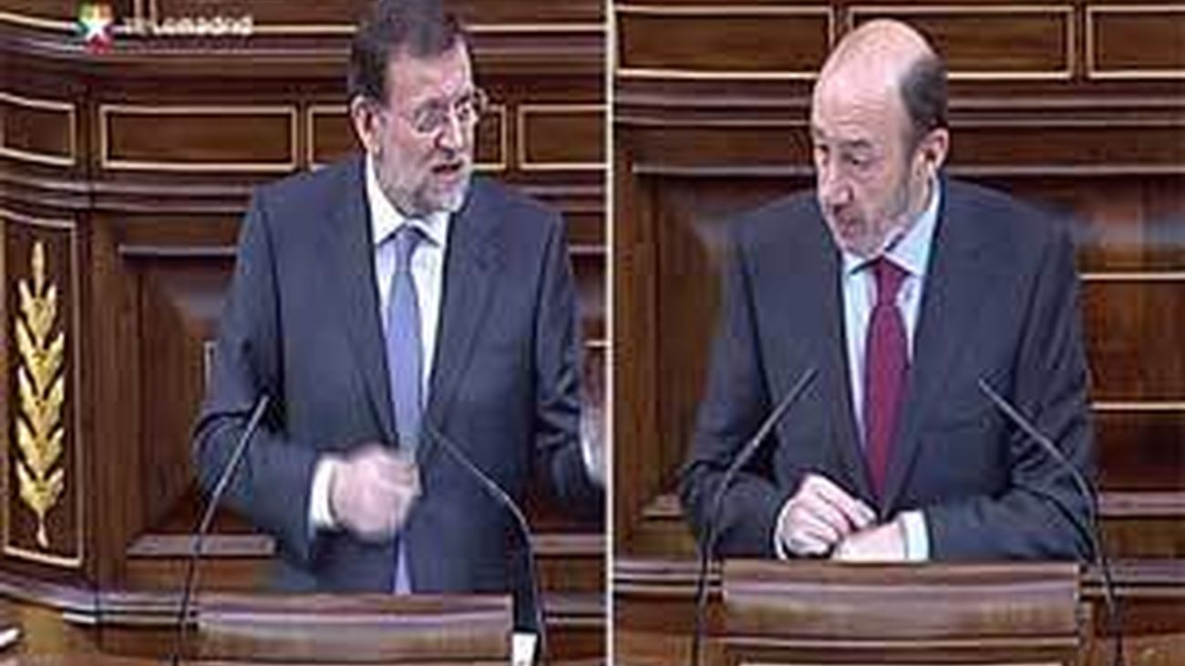 Rajoy y Rubalcaba se acusan de mentir sobre impuestos y déficit